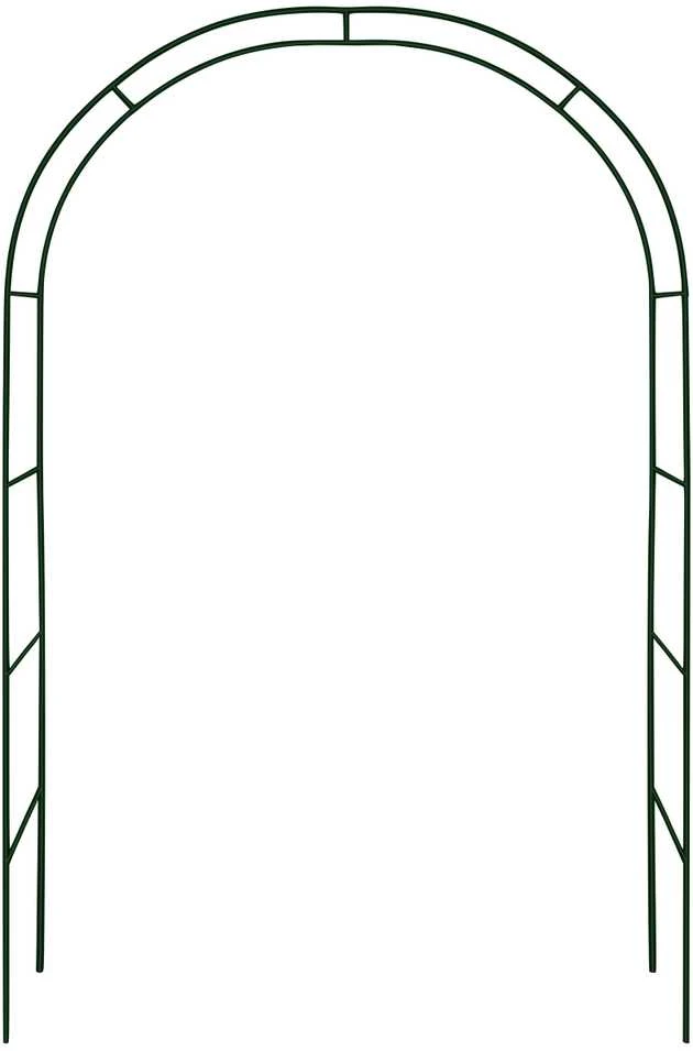 Metalinė arkinė pavėsinė, juoda, 240 cm