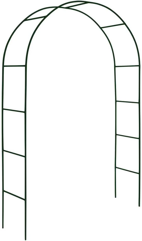 Metalinė arkinė pavėsinė, juoda, 240 cm