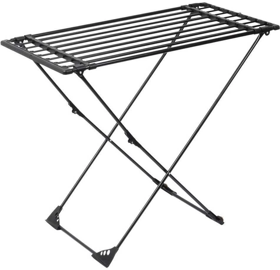 Metalinė drabužių džiovykla, juoda, prailginama XXL, 110-189 cm
