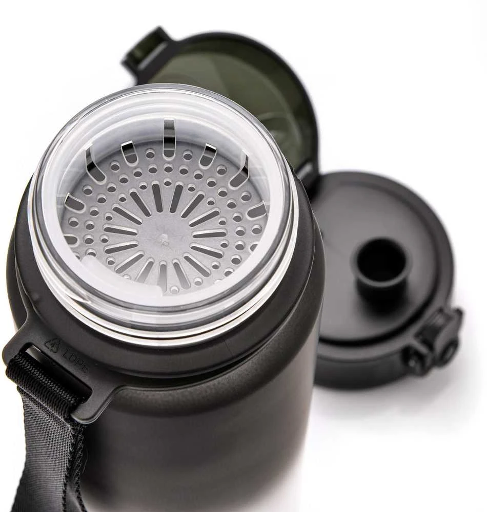 Gertuvė Meteor 1000 ml tamsiai mėlynos spalvos sportinis buteliukas