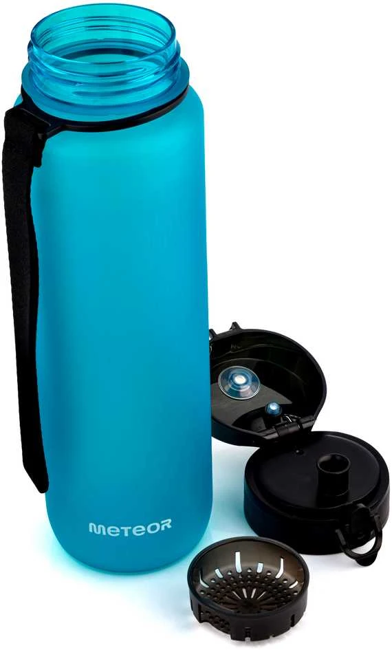 Gertuvė „Meteor“ 1000 ml turkio spalvos sportinis butelis