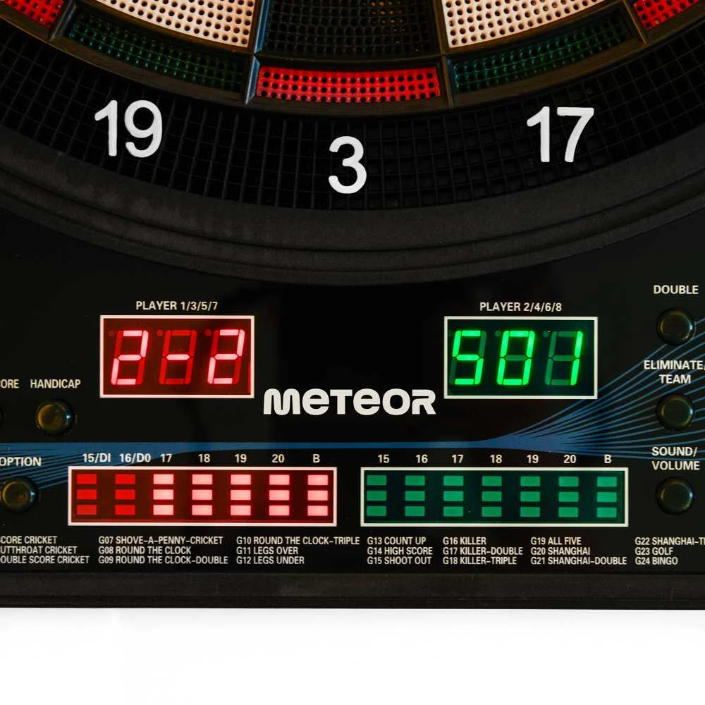 Meteor 4-LED elektroninė smiginio lenta