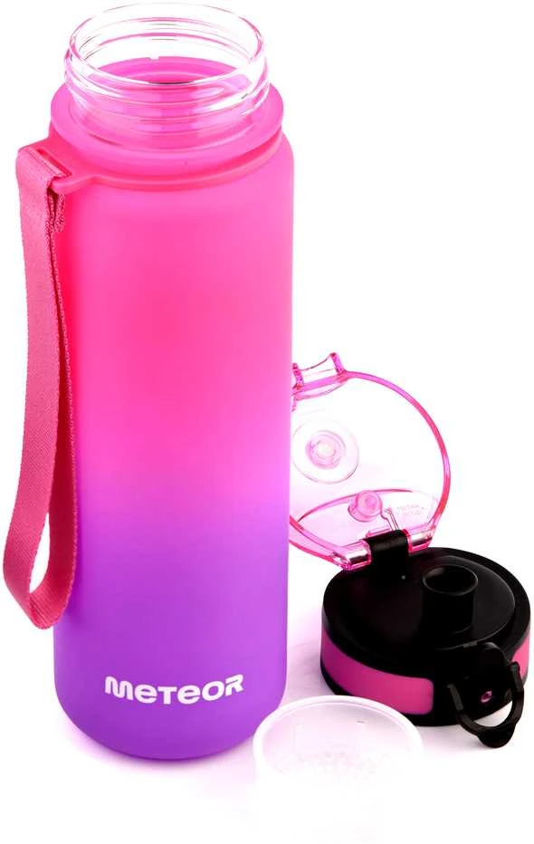 Gertuvė „Meteor“ 500 ml rožinės/violetinės spalvos sportinis butelis