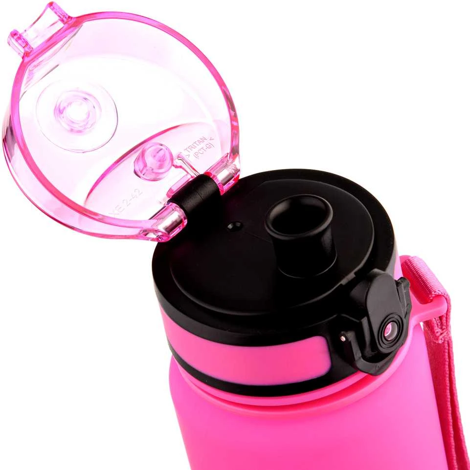 Gertuvė „Meteor“ 500 ml rožinės/violetinės spalvos sportinis butelis