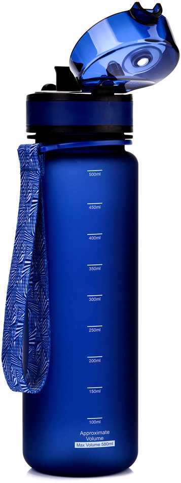 Gertuvė „Meteor“ 500 ml tamsiai mėlynas sportinis butelis