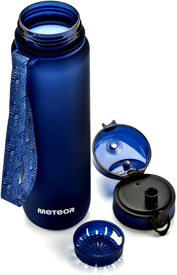 Gertuvė „Meteor“ 500 ml tamsiai mėlynas sportinis butelis