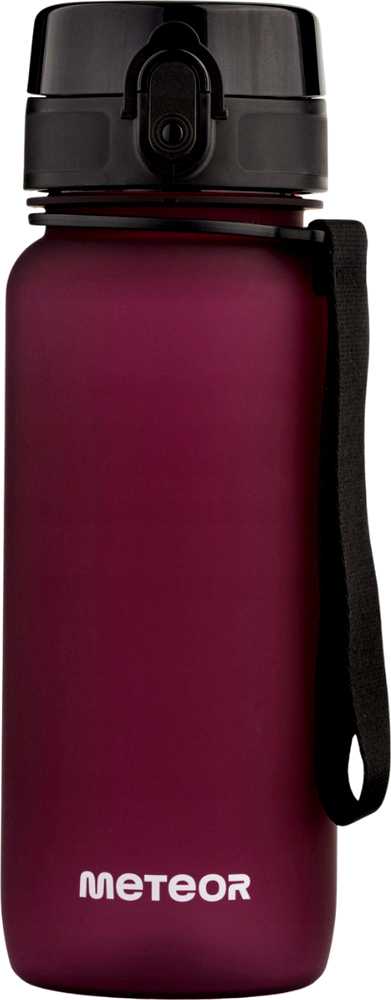 Gertuvė „Meteor“ 650 ml bordo spalvos sportinis butelis