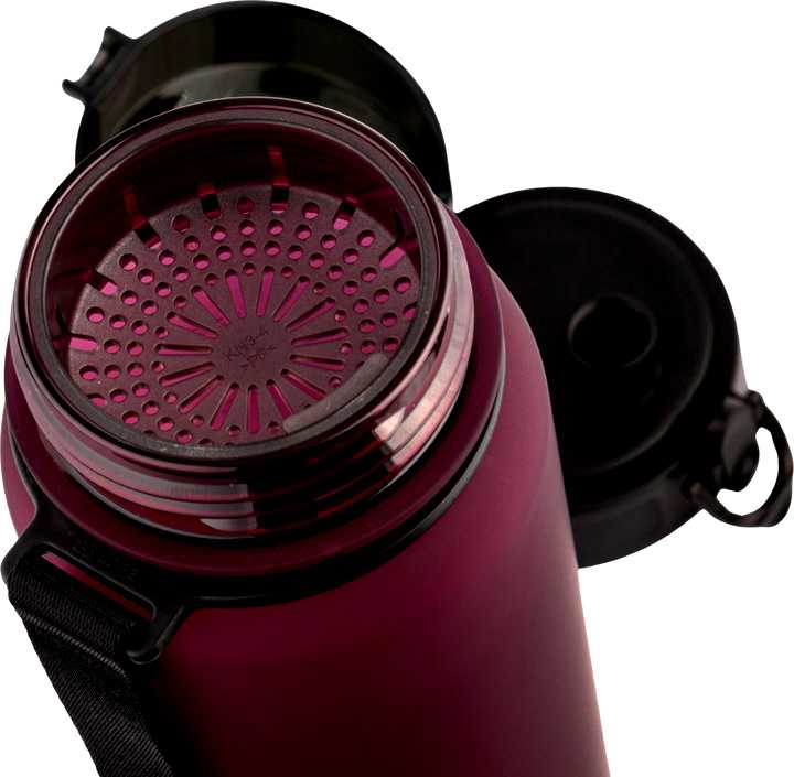 Gertuvė „Meteor“ 650 ml bordo spalvos sportinis butelis