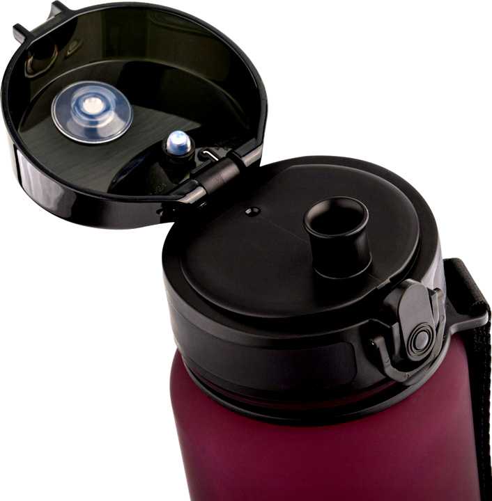 Gertuvė „Meteor“ 650 ml bordo spalvos sportinis butelis