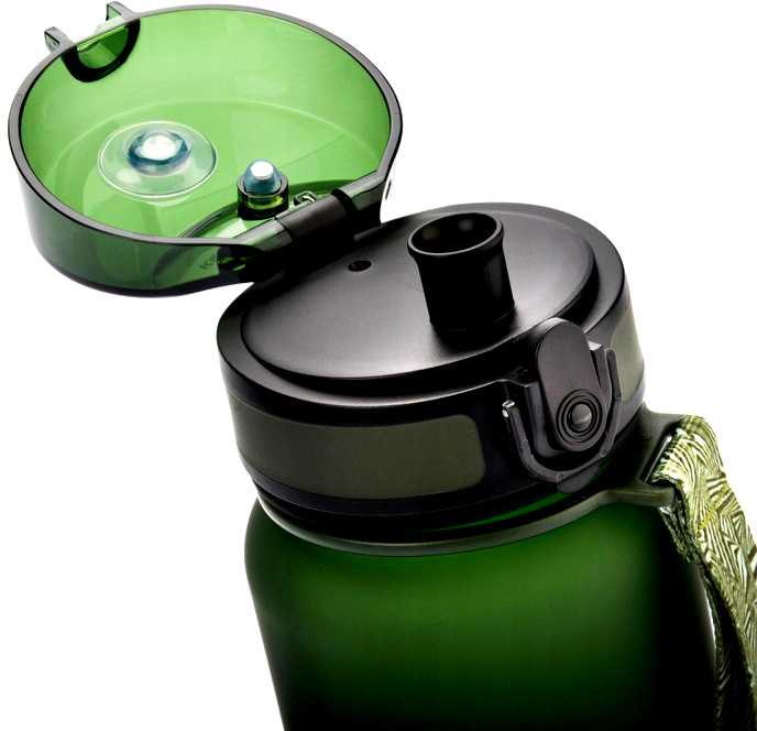 Gertuvė „Meteor“ 650 ml sportinis butelis, tamsiai žalias