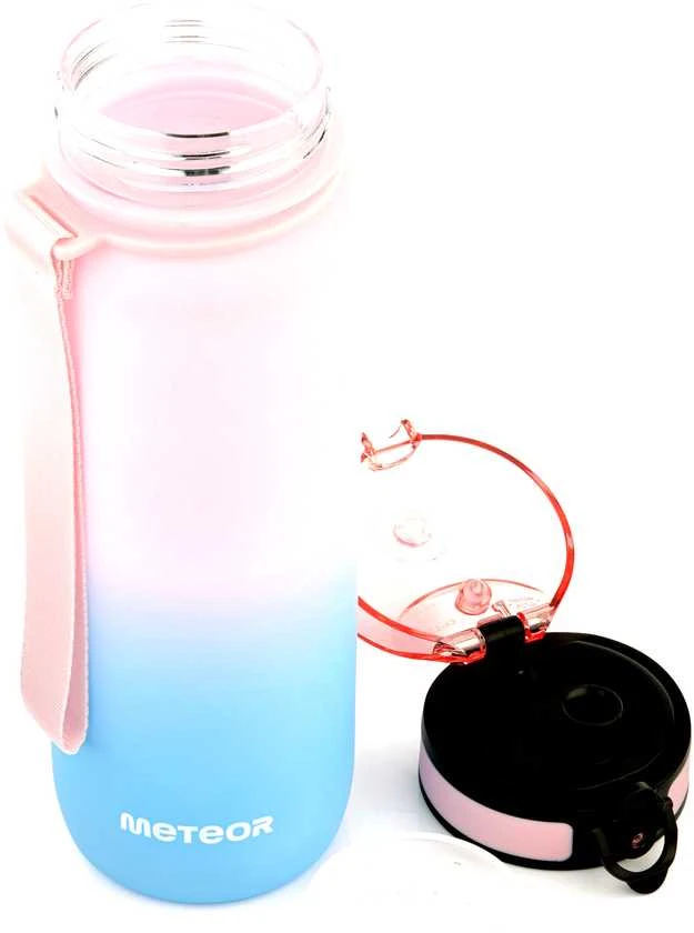 Gertuvė „Meteor“ 800 ml rožinės/mėlynos spalvos sportinis butelis