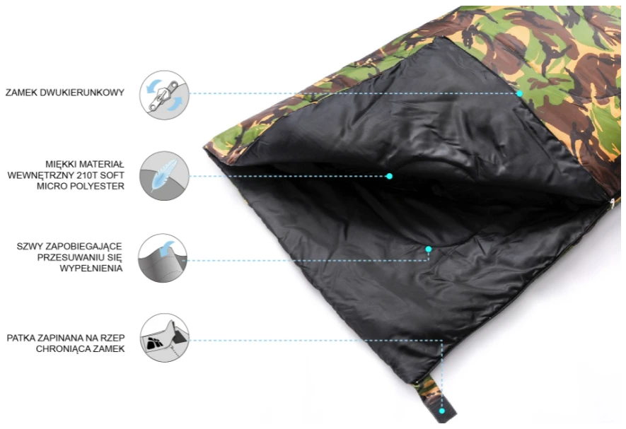 Meteor Dreamer L camo miegmaišis