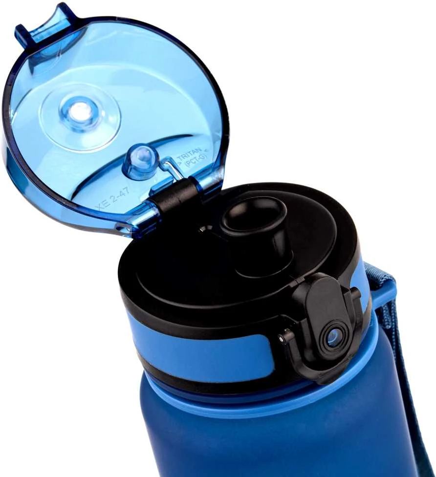 Gertuvė „Meteor“ sportinis butelis, 350 ml, mėlyna/turkio spalvos