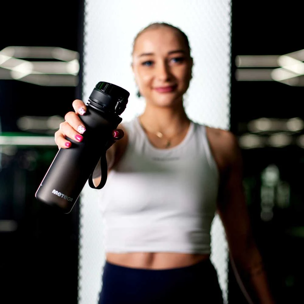 Gertuvė „Meteor“ sportinis butelis, 500 ml, juodas