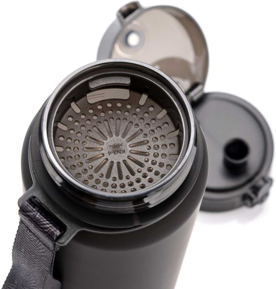 Gertuvė Meteor sportinis buteliukas 1000 ml juodas