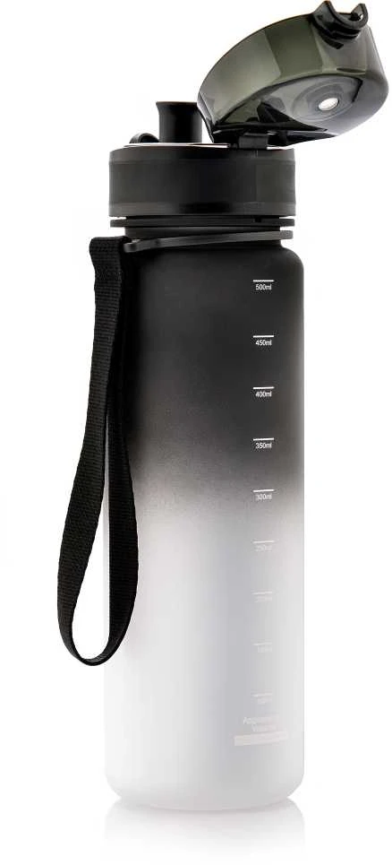 Gertuvė Meteor sportinis buteliukas 500 ml juoda/balta