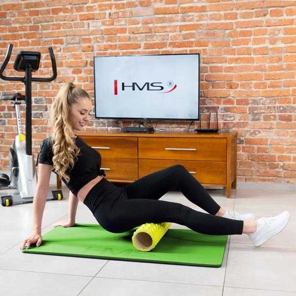 MFK01 Žalias-Juodas KLUBINIS FITNESO KILIMAS SU KIULĖMIS HMS PREMIUM