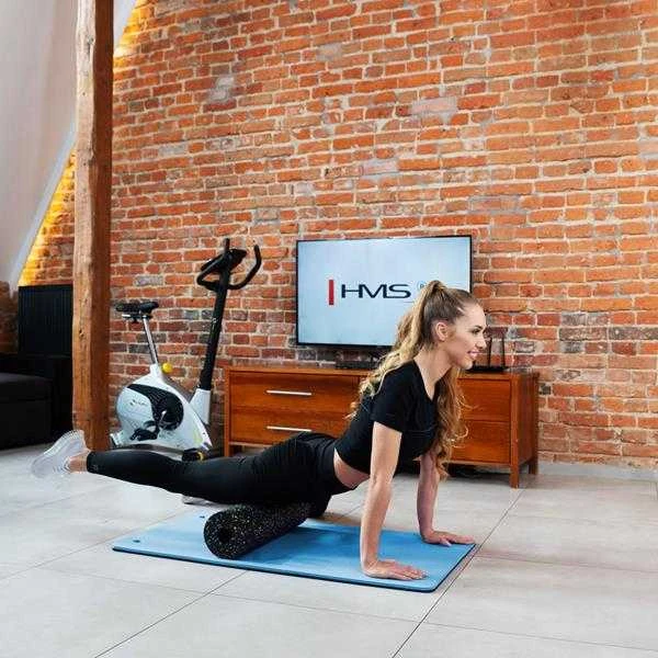 MFK02 MĖLYNAS-Juodas KLUBINIS FITNESS KILIMAS SU KIAUGUMAIS HMS PREMIUM