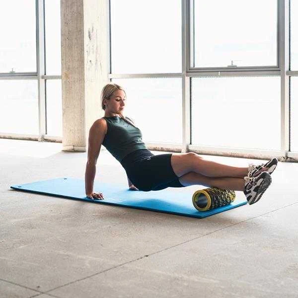 MFK03 MĖLYNAS-Juodas KLUBINIS FITNESS KILIMAS SU KIAUGUMAIS HMS PREMIUM