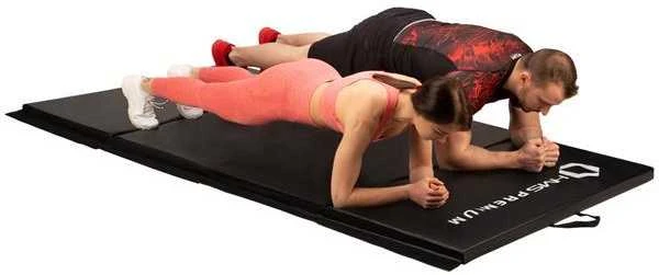 MGS01 SULANKSTAMAS GIMNASTINIS ČIUŽINIS 2400x1200 MM Juodas HMS PREMIUM