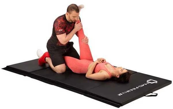 MGS01 SULANKSTAMAS GIMNASTINIS ČIUŽINIS 2400x1200 MM Juodas HMS PREMIUM