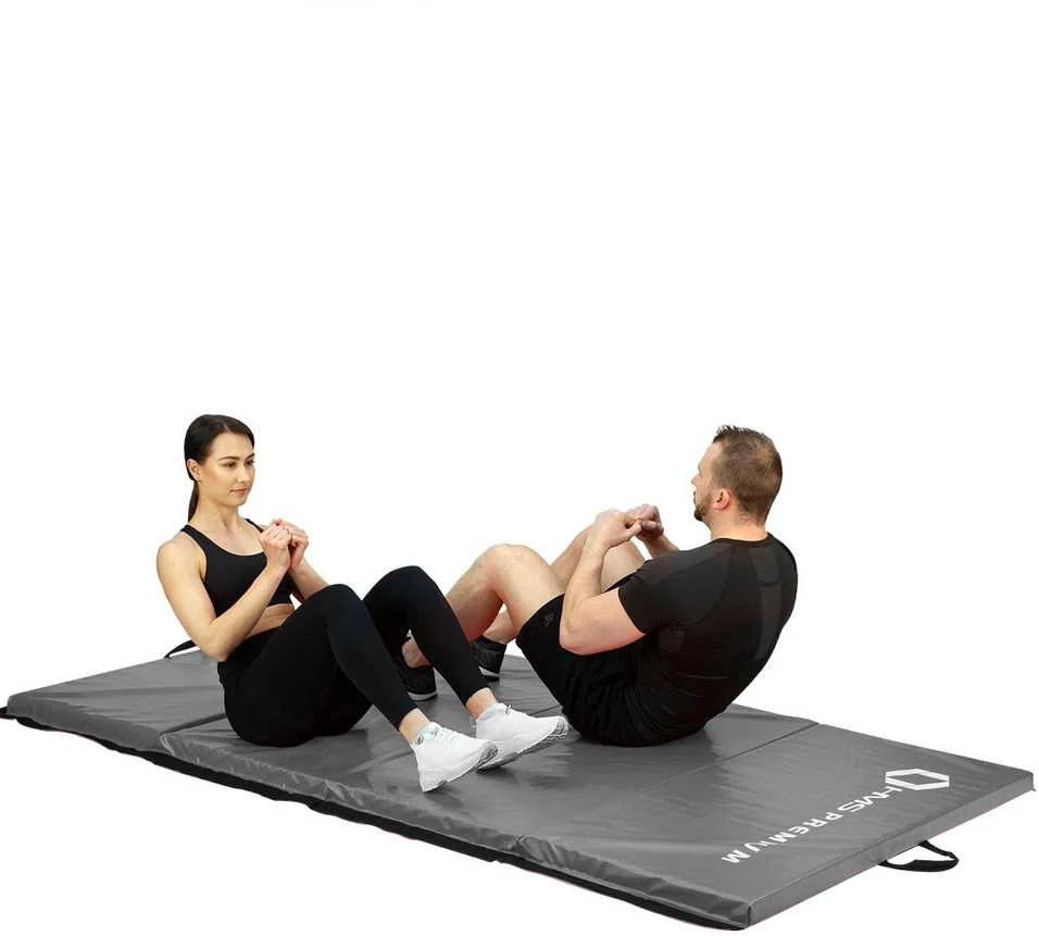 MGS01 SULANKSTAMAS GIMNASTINIS ČIUŽINIS 2400x1200 MM PILKAS HMS PREMIUM