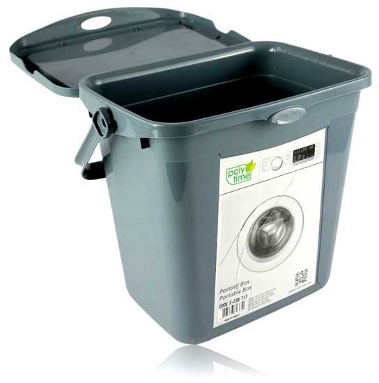 Miltelių talpykla su/p 7 l PILKA 235X260X185 MM
