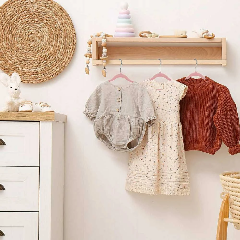 Mini Girl aksominė kabykla, rinkinyje 30 vnt