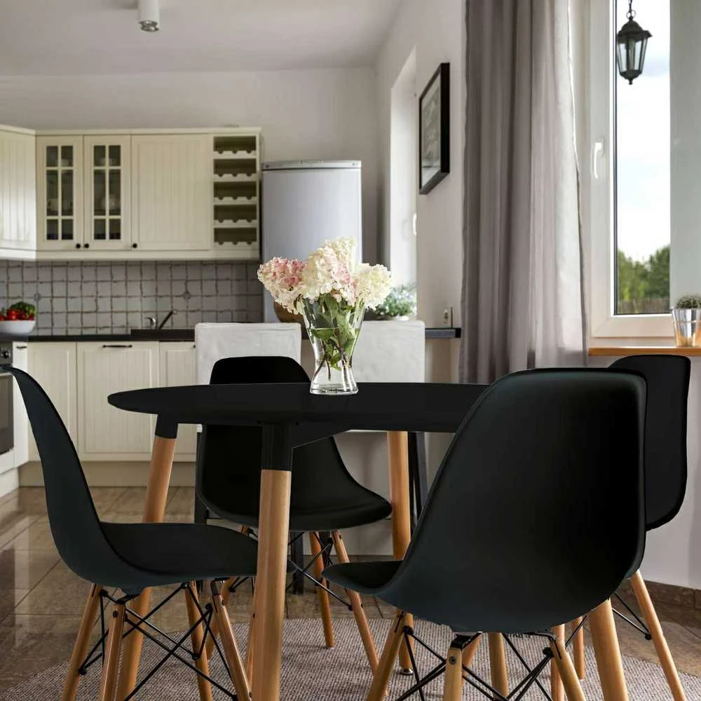 Moderni Paris DSW kėdė, juoda
