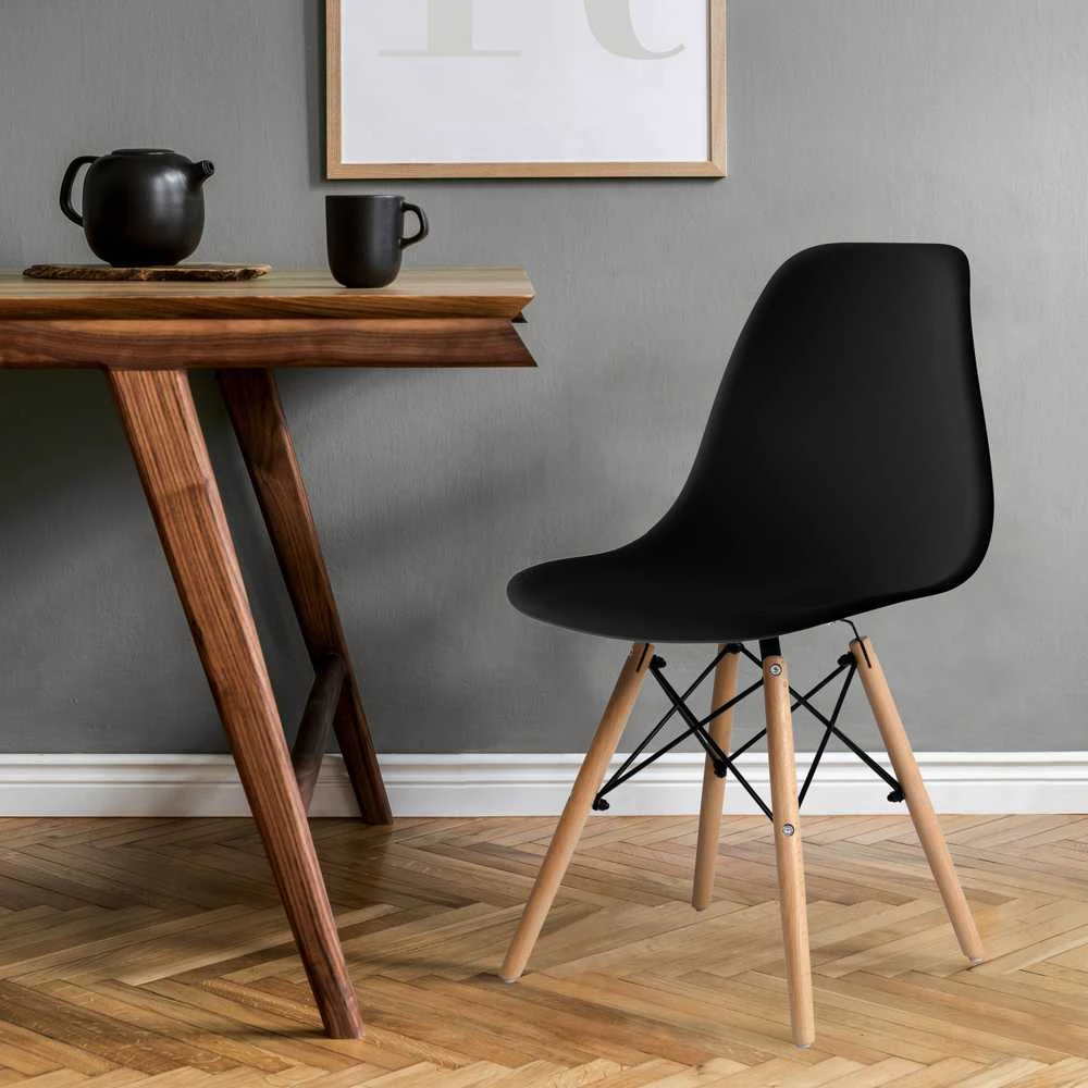 Moderni Paris DSW kėdė, juoda