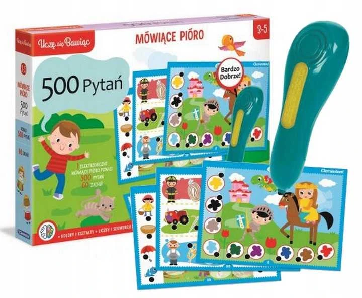 MOKOMASIS ŽAIDIMAS „KALBAMAS PIORO“ 500 KLAUSIMŲ CLM 50782 PUD