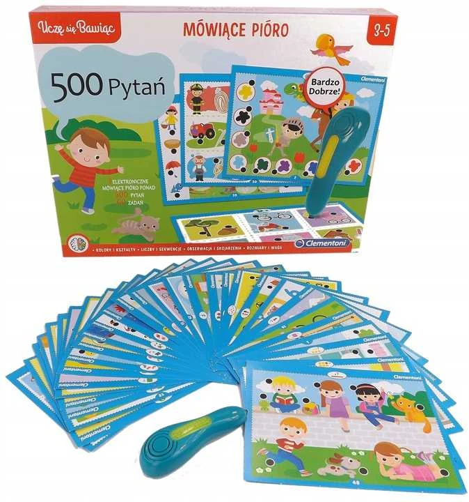 MOKOMASIS ŽAIDIMAS „KALBAMAS PIORO“ 500 KLAUSIMŲ CLM 50782 PUD