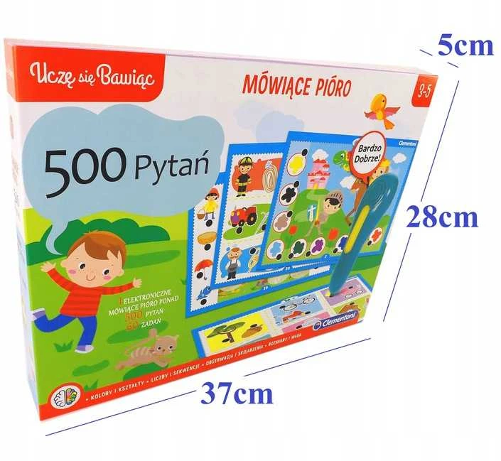 MOKOMASIS ŽAIDIMAS „KALBAMAS PIORO“ 500 KLAUSIMŲ CLM 50782 PUD