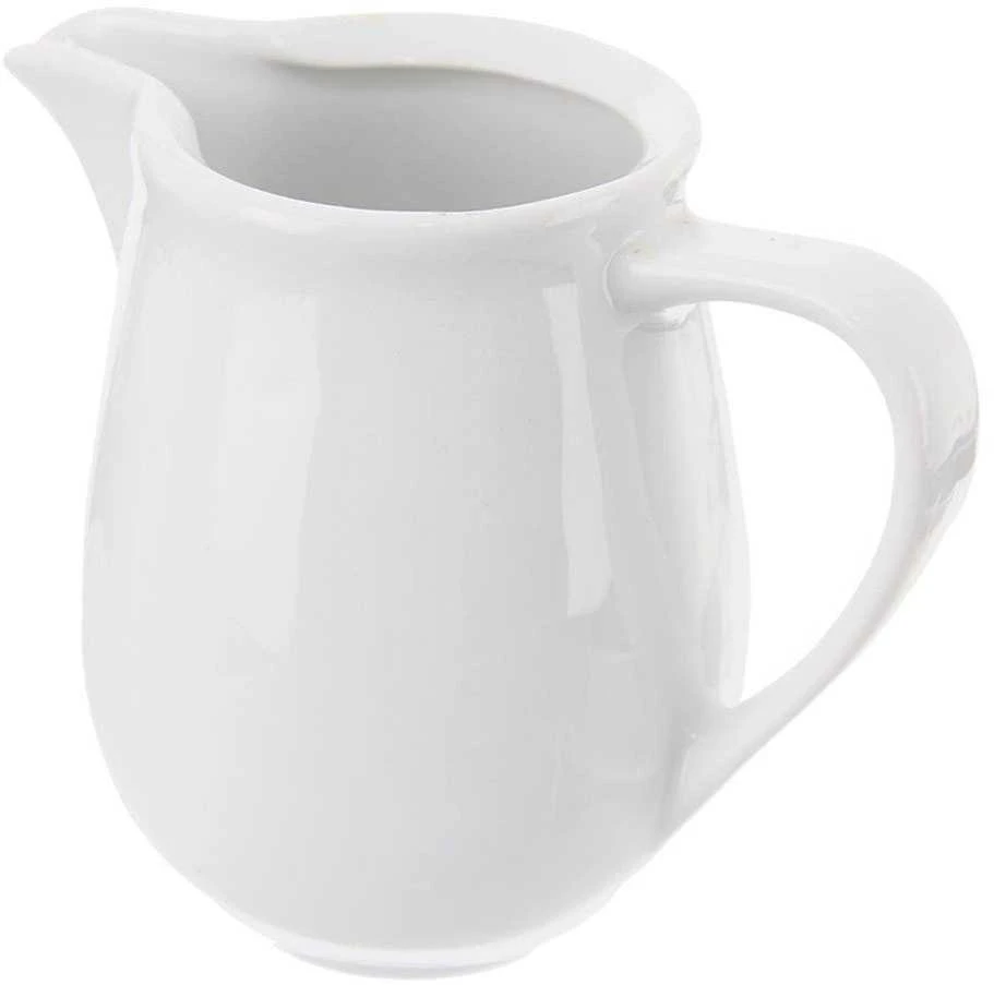 MONA baltas porcelianinis pieno ąsotis 260 ml