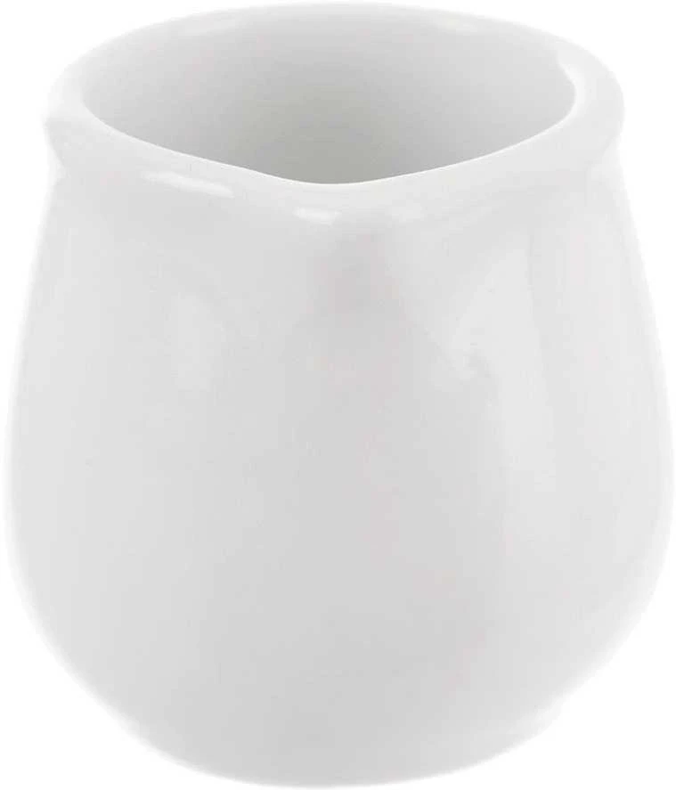 MONA baltas porcelianinis pieno ąsotis 5x4,5 cm, 40 ml