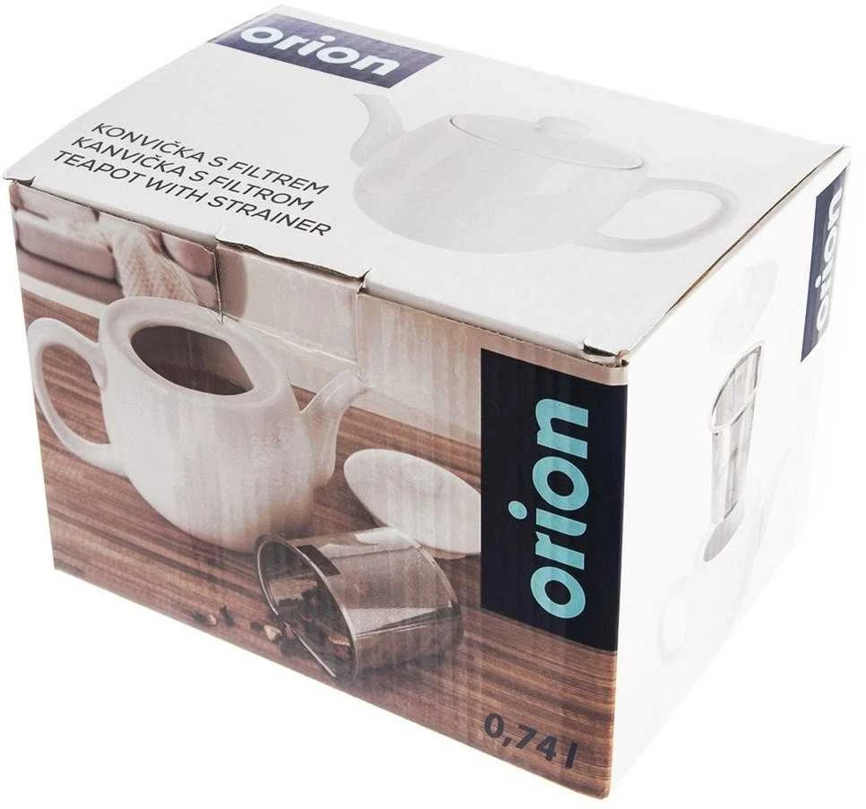 MONA balto porcelianinio arbatos puodelis su arbatos infuziniu, 700 ml