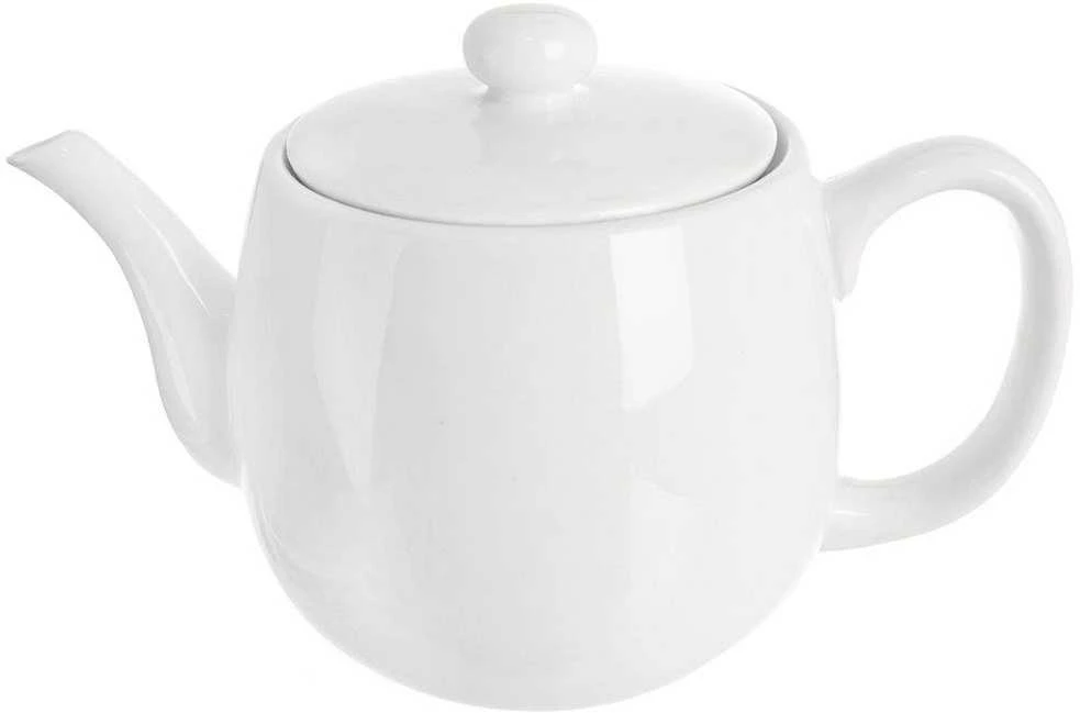 MONA balto porcelianinio arbatos puodelis su arbatos infuziniu, 700 ml