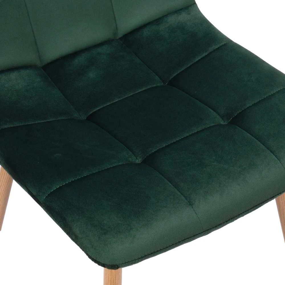 MONTANA VELVET tamsiai žalios spalvos aksominė kėdė
