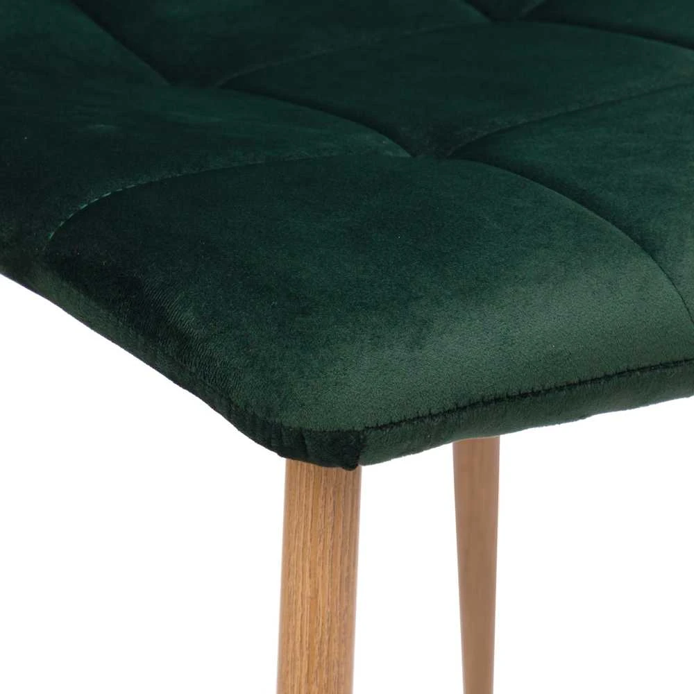 MONTANA VELVET tamsiai žalios spalvos aksominė kėdė