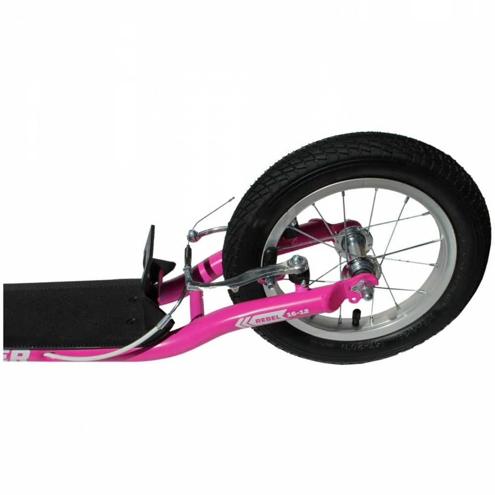 Motoroleris su pripučiamais ratais MASTER Rebel Rožinė 16/12"