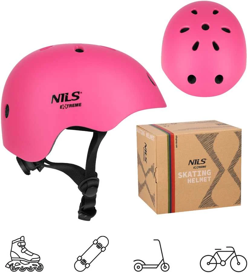 MT301 ROŽINIS ŠALMAS XS (48-52CM) NILS EXTREME
