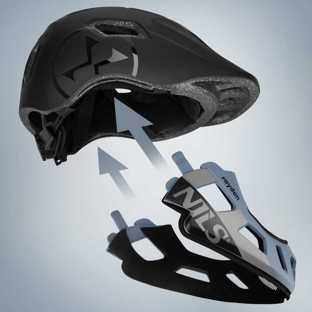 MT401 RAYDEN UŽDARAS ŠALMAS SU NUIMAMU ANTGALIU 48-53CM NILS EXTREME