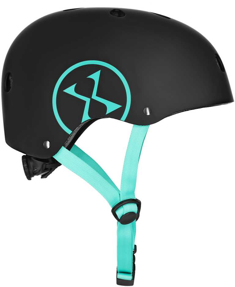 MTW001-1 ŠALMAS Juodas IR MĖLYNAS DYDŽIO. XS (48-52cm) NILS EXTREME