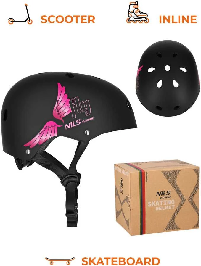 MTW001 FLY šalmas rožinis XS (48-52cm) NILS EXTREME