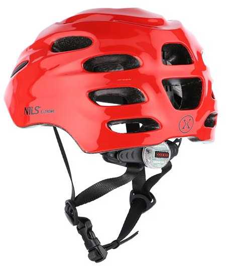 MTW01 LED ŠALMAS RAUDONAS DYDIS. S (44-50 cm) NILS EXTREME