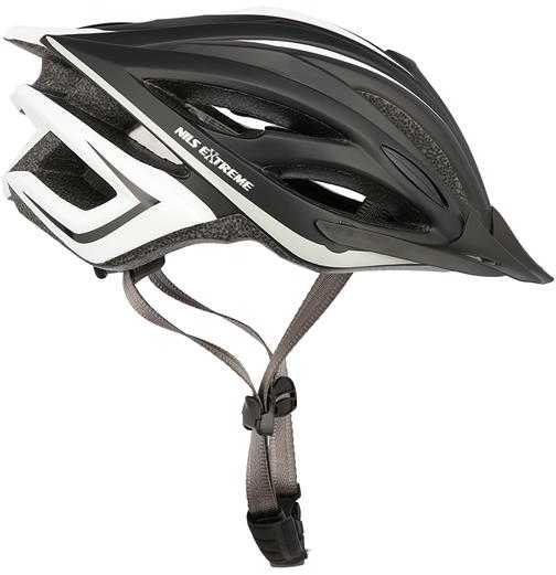 MTW202 Juodas Baltas DYDIS. S (48-53cm) NILS EXTREME šalmas
