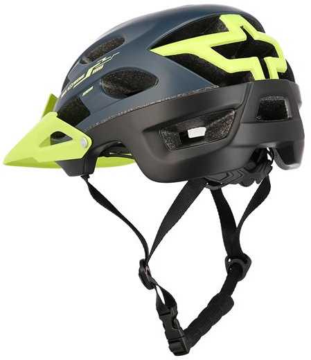 MTW208 NAVY MĖLYNA-ŽALIA DYDIS. L (55-61cm) NILS EXTREME šalmas