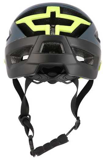 MTW208 NAVY MĖLYNA-ŽALIA DYDIS. L (55-61cm) NILS EXTREME šalmas