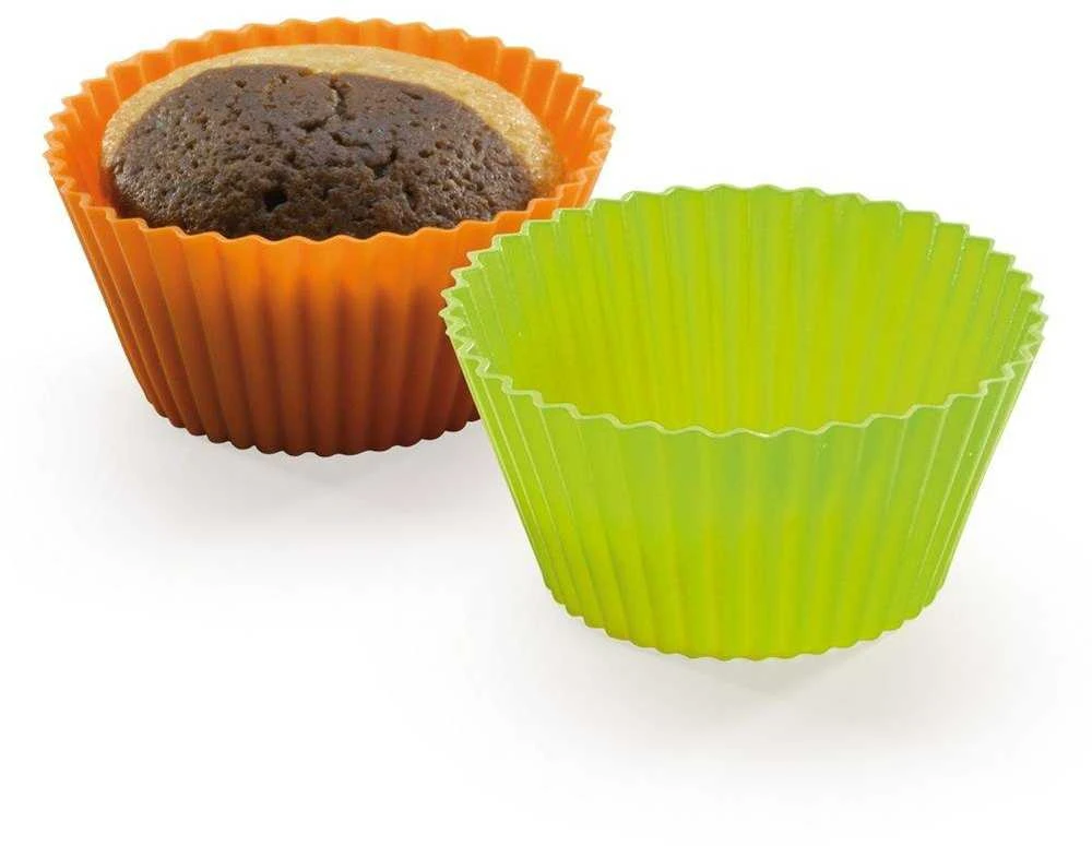 Muffin kepimo forma bandelėms, silikoninės formelės, 12 vnt