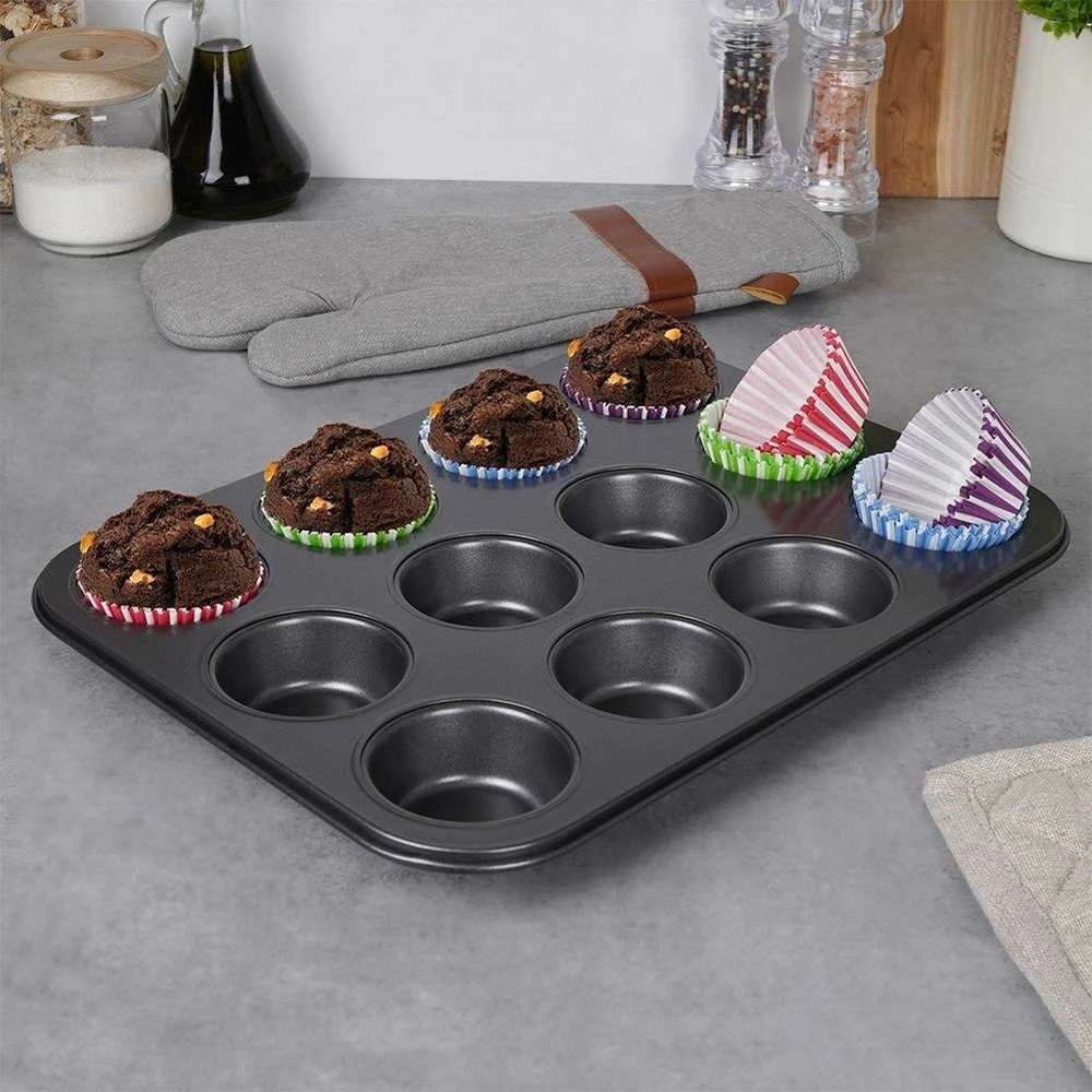 Muffin kepimo forma, bandelės puodeliai, 12 vnt